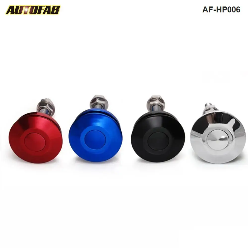 Noir Akozon Capot Moteur Universel Capot Bouton-poussoir Capot Voiture Kit Attache De Verrouillage Quick Lock
