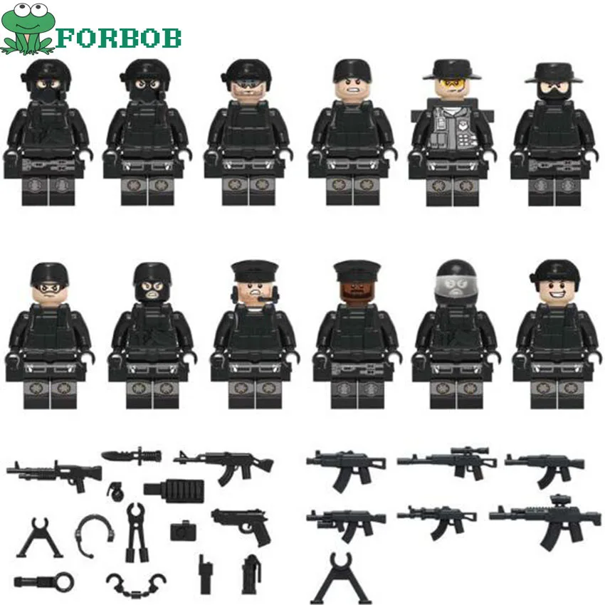

12pcs Military Army .Soldiers Assembling Action Figures Set Toys for Boys 2018 New Military Action Figuras Figurines Toys Lot