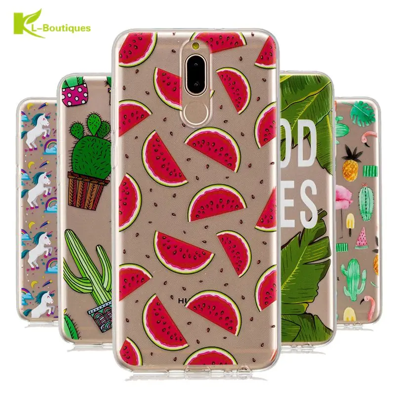 

Mate 10 Pro Cover Case on for Coque Huawei Mate 10 lite Clear Cover Cute Transparent Soft TPU Case for Huawei Mate 10 Pro Fundas
