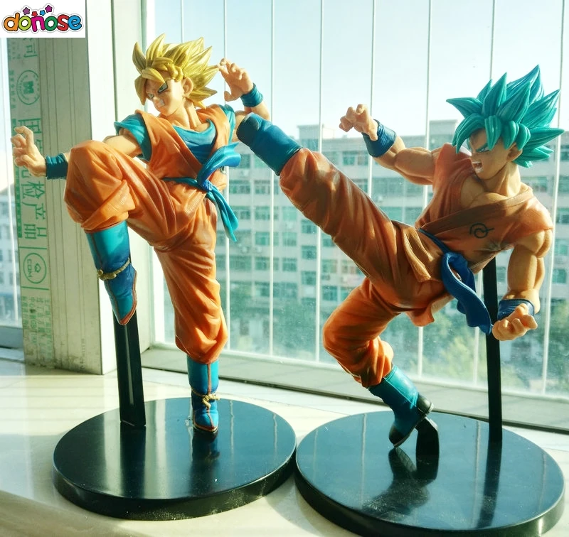 Anime Dragon Ball Super FES!! vol.1 Super Saiyan Goku & SSGSS  God Goku Set PVC Action Figure Collection Model Kids Toy Doll