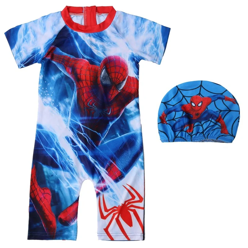 Traje De Bano De Una Pieza Para Ninos Spider Man Traje De Bano Para Ninos Con Estampado De Dibujos Animados Ropa De Playa Para Ninos Spiderman Traje De Bano Para Ninos Con