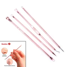 Горячая Распродажа игла для акне из нержавеющей стали двойная петля иглоукалывание игла для удаления акне устройство для выдавливания макияж инструменты