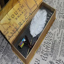 Набор из натуральных перьев страуса