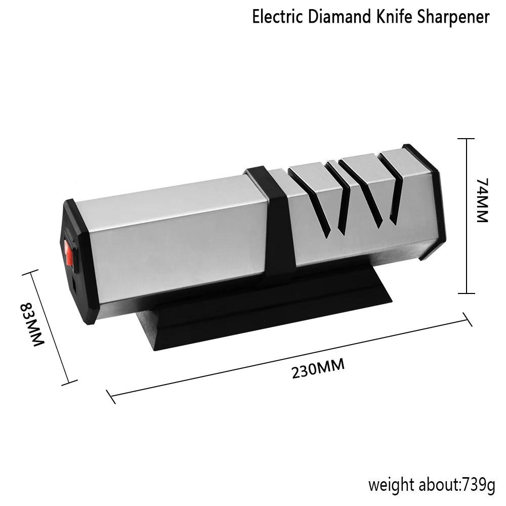  MYVI Kitchen Electric Knife Sharpener Motorized Rotating Sharpening System Easy-Use Grinder For Sta - 33042657013
