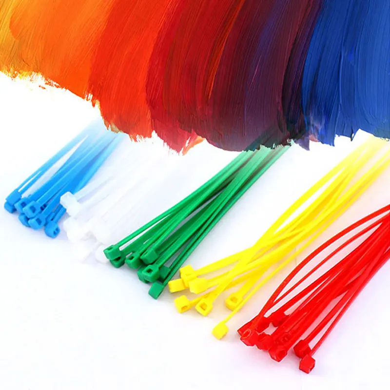 

C05M5 Computer Cables Connectors Plastic Self-locking 3#*200 HighQuality Nylon Cable Tie Seals Plastic Buckle Straps PC Tie Wire