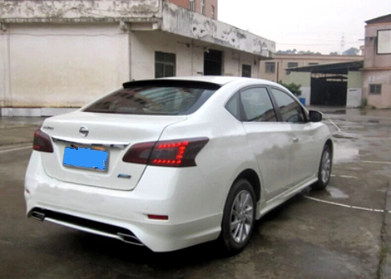 Для Nissan Sentra 2012 2013 задний спойлер на крышу Высокое качество ABS Материал грунтовка цвет украшение в виде хвостового крыла