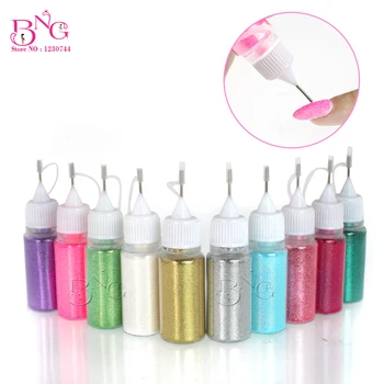 

10 Color Shimmer Crystal Multic Magic Nails Glitter Powder Jet Design Nail Art Decoration Tool Acrylic UV Gel Powder Dust Gem