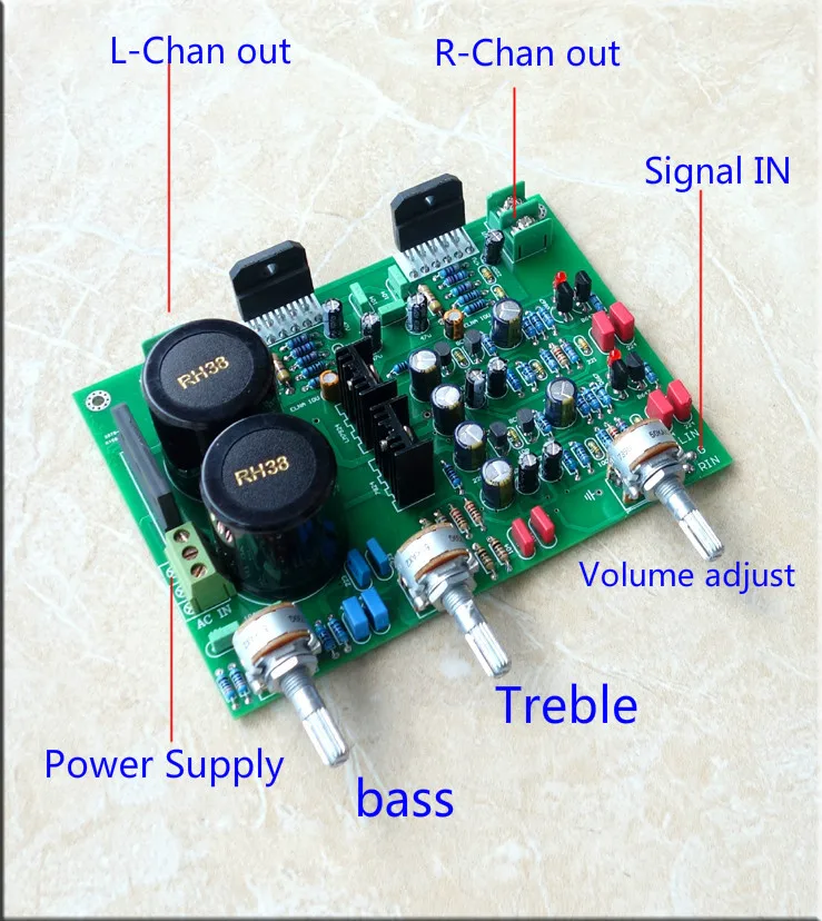 Комплект аудио платы усилителя breeze audio LM3886 для самостоятельной сборки 68 Вт * 2 см.