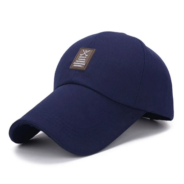 Унисекс простой бейсбол, гольф кепки для мужчин и женщин изогнутый козырек однотонная шляпа Регулируемая Горячая - Цвет: dark blue