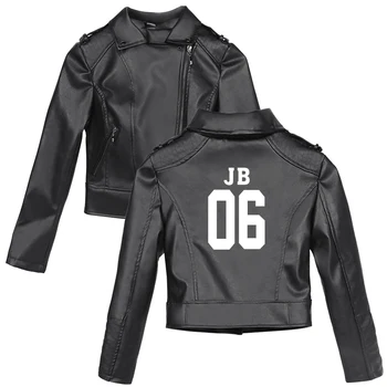 

SPINNING TOP Album Cool Fashion PU Jacket Women 2019 New SPINNING TOP Album Style black leather casual wear College Style jacket