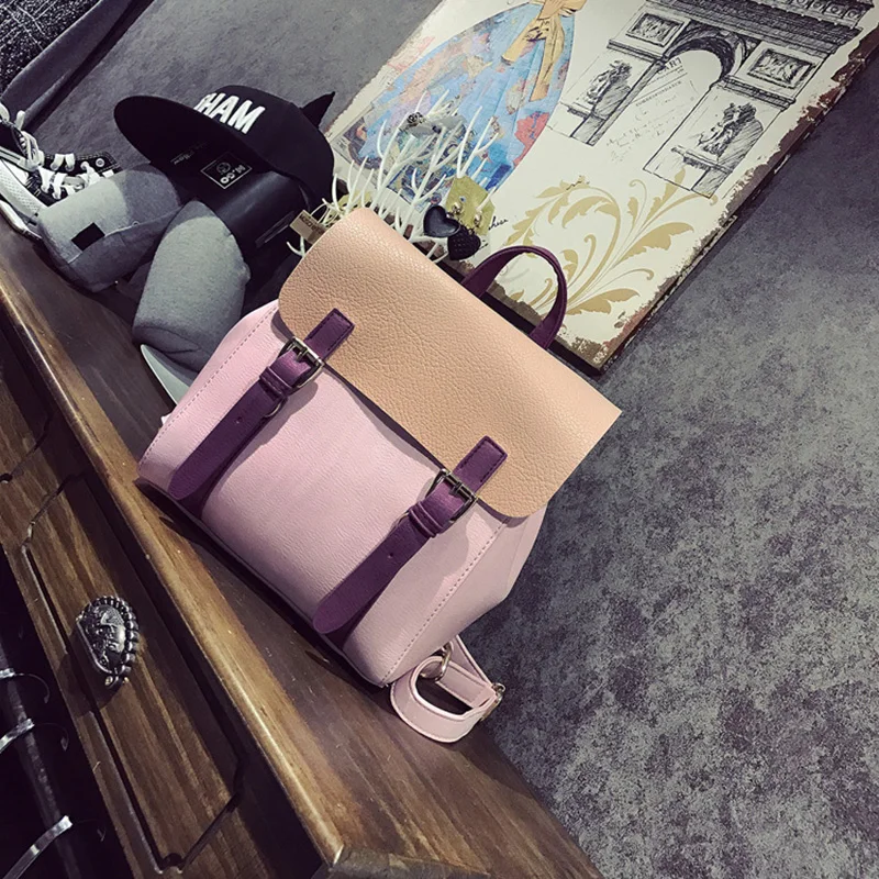 LEFTSIDE Fashion D Color Vintage font b Backpack b font PU Leather font b Women b