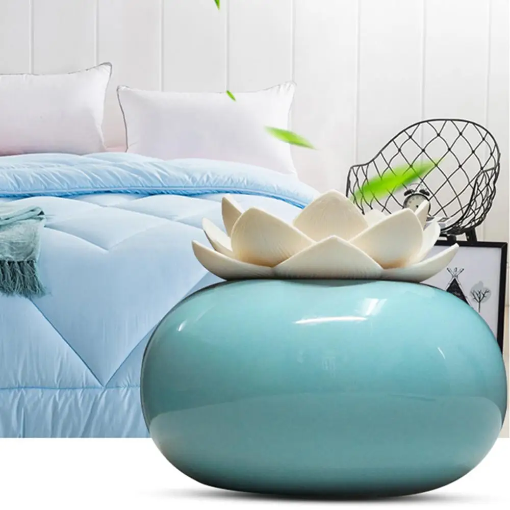 

200ml Ceramic Ultrasonic Essential Oil Diffuser Simplicity Lotus Flower USB Home Office Yoga SPA Air Diffuser Humidifier