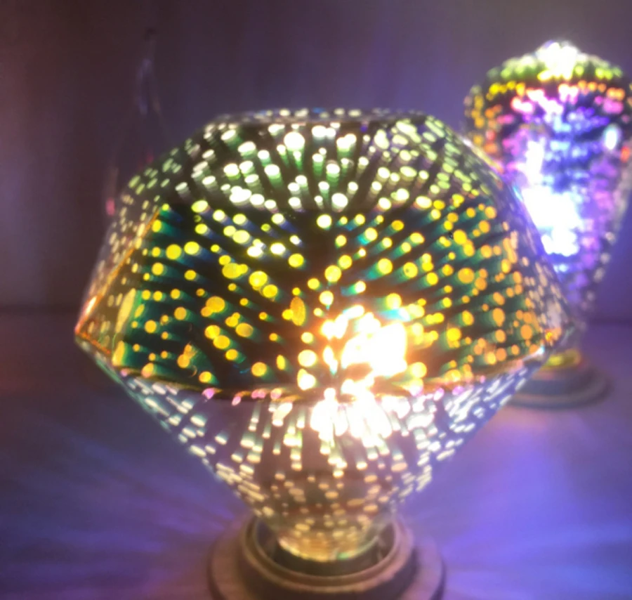 

New E27 Diamond Five-Pointed Star 3D Led Blubs,3D Colorful Bulb Magic Bulb Christmas Decoration Lamp For Home AC 85-265V