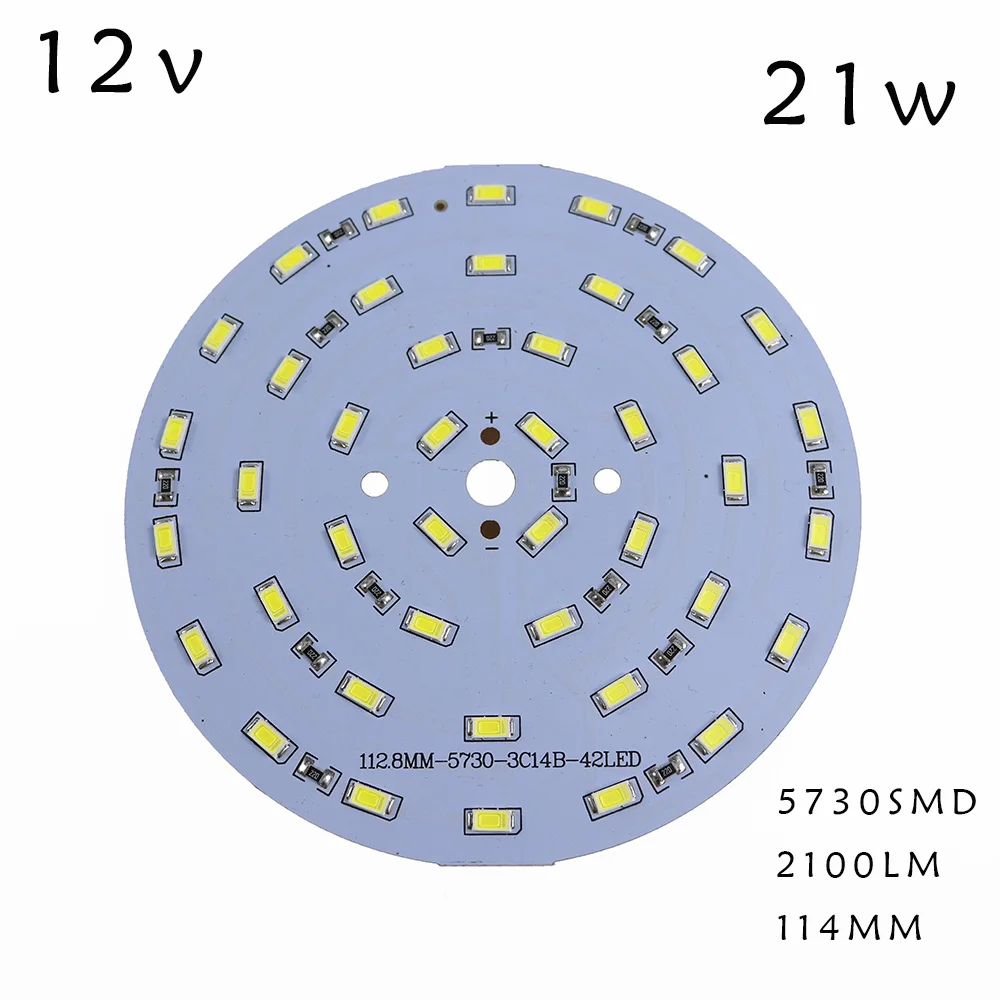 10 шт. светодиодный источник SMD5730 PCB DC 12 В 100LM/W лампа 3 Вт 5 Вт 7 Вт 9 Вт 12 Вт 15 Вт 21 Вт 30 Вт 45 Вт светодиодный белый/теплый для кемпинга/дома освещение