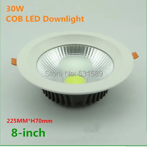 

DHL Free Shipping 10pcs/lot LED 30W COB SMD Spain Style Recessed ceiling Lights Home deco. Lamp 2800LM