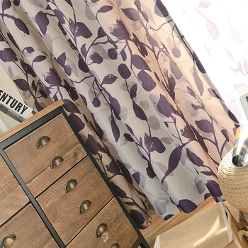 

Chinese Curtains Forest Printed Blackout Kitchen Curtains for Living Room Window Treatment Tulle Curtains for Bedroom 1 PC