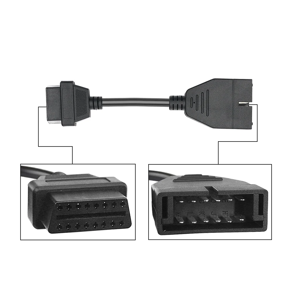 Новейший OBD/OBD2 разъем для GM 12 Pin адаптер для 16Pin Диагностический кабель для GM 12 Pin для GM транспортных средств