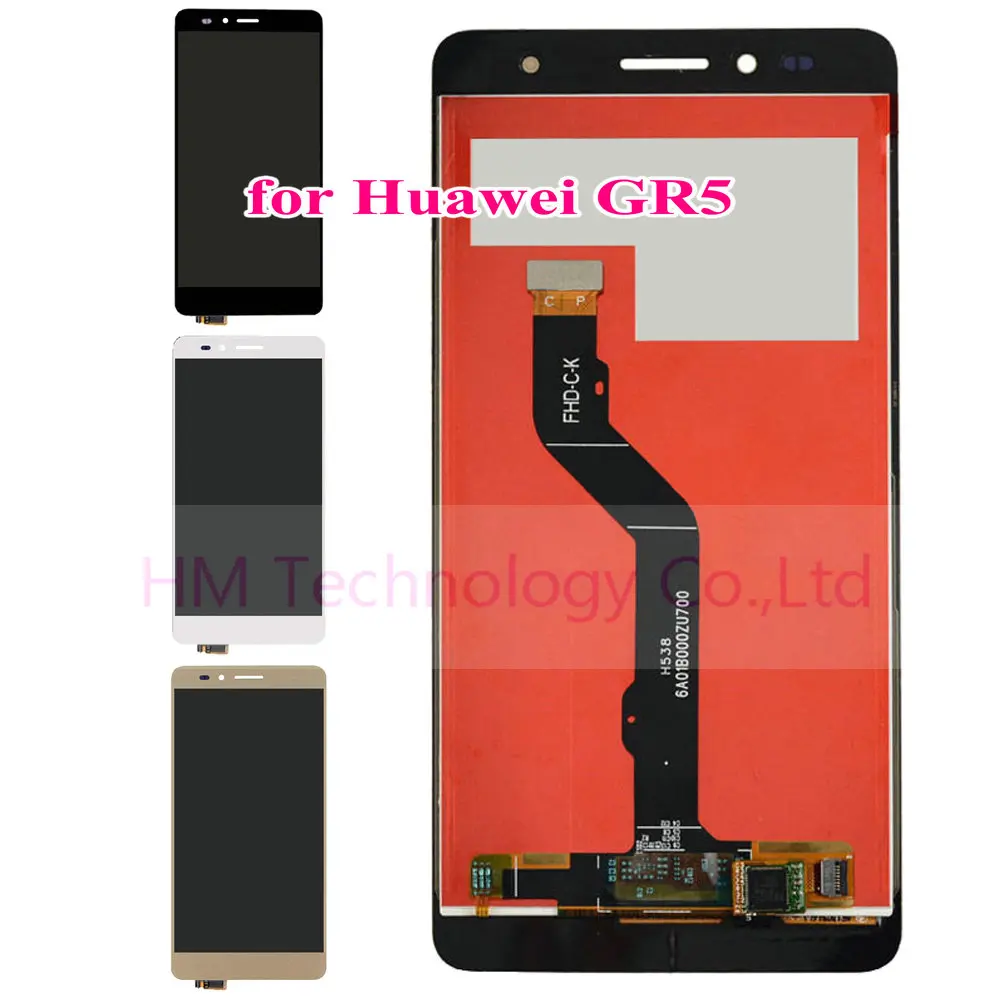Черный/Белый/Золото LCD TP для Huawei GR5 5.5 &quotЖК-Дисплей + Touch Screen Digitizer Сборка Замена