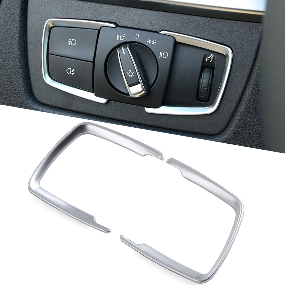 ABS Car Headlight switch Cover Car accessories For BMW F20 118i 120i 135i 2013 2014 2015 2016