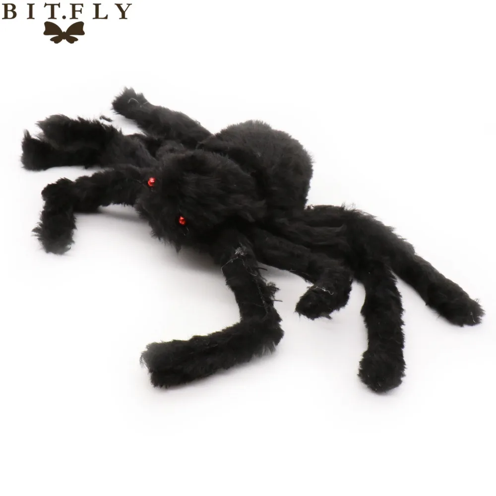 Fake Spiders 500Pcs Mini Realistic Spiders Plastic Fake Spider Halloween Party Prank Props Mi Plastic Insects