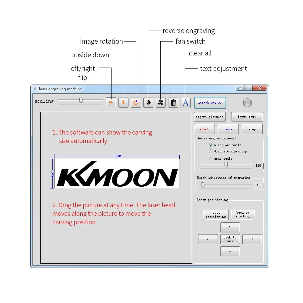 KKmoon 3000mW K5 DIY Мини USB лазерная гравировальная машина автоматический ЧПУ деревянный маршрутизатор лазерный гравер принтер резак машина для резки