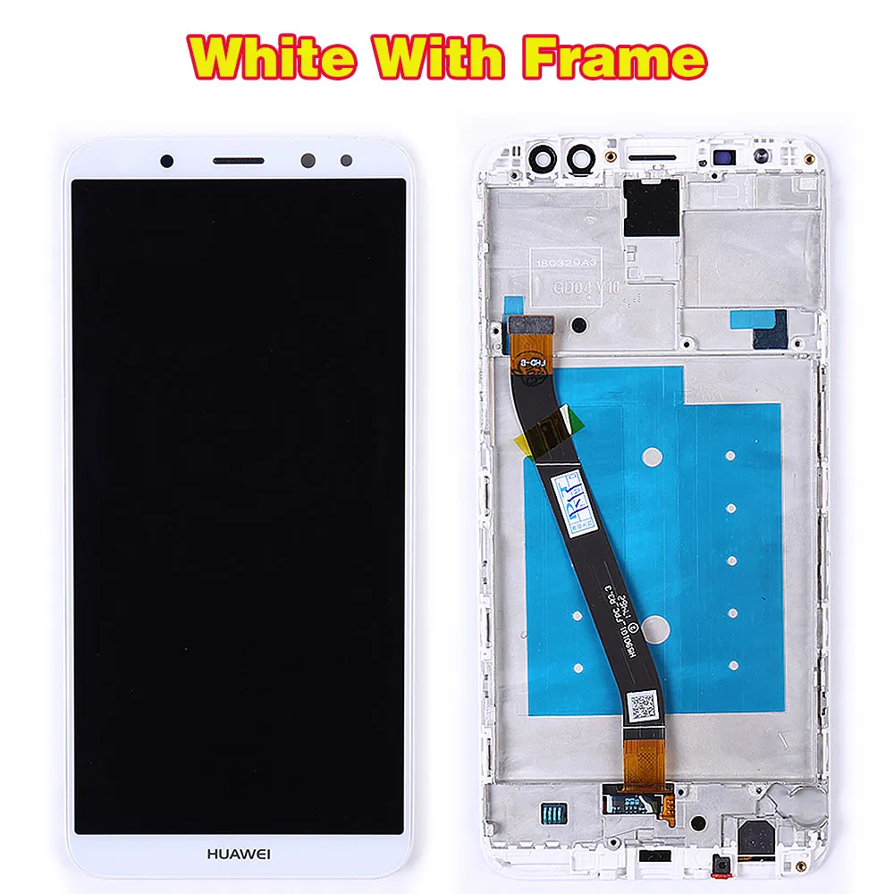 Huawei ЖК-экран для huawei mate 10 Lite 5,9 дюймов Nova 2i сенсорный дигитайзер сборка RNE-L01 ЖК-дисплей рамка с бесплатными инструментами - Цвет: White with Frame