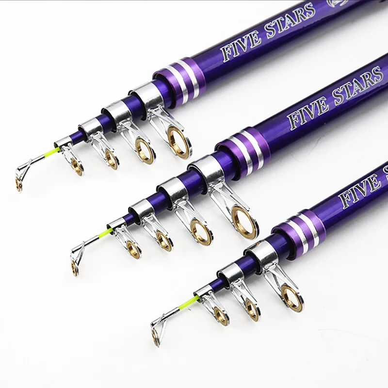 Violet Carbon Fiber Fishing Rod Back Plugging With Intercalation 2.1 3