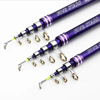 

Violet Carbon Fiber Fishing Rod Back Plugging With Intercalation 2.1-3.6m Feeder Telescopic Pole Hard