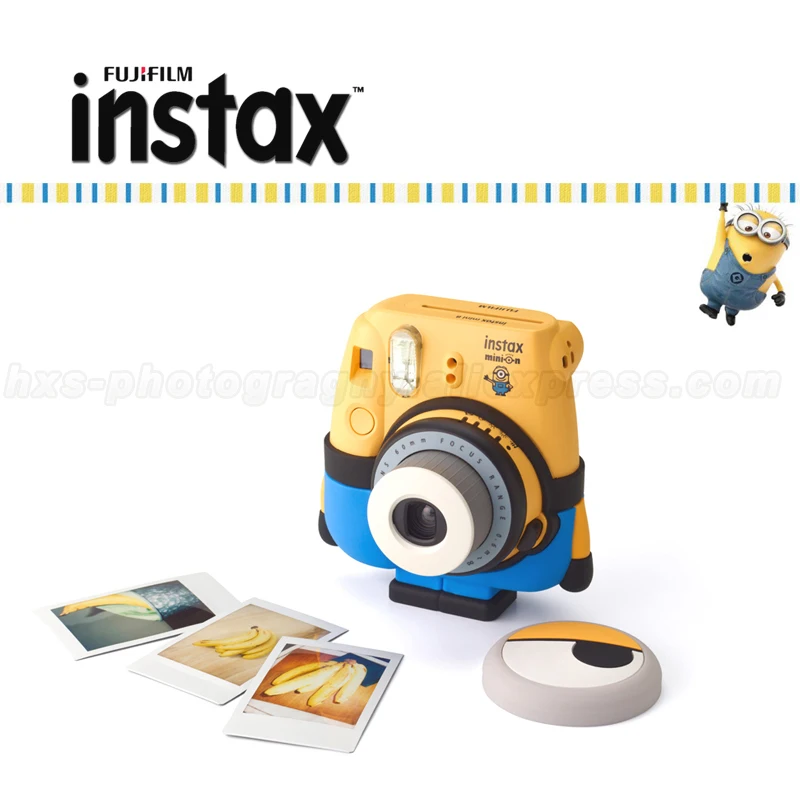 Minion Fuji Fujifilm Instax Mini cámara de película instantánea, Set de regalo especial Instax Mini 8 Fotos Instantanea Minion Fuji Fujifilm Instax Mini cámara de película instantánea, Set de regalo especial Instax Mini 8 Fotos Instantanea