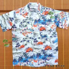 Уникальная Повседневная рубашка Премиум хлопок шелк Удобная рубашка «hainan» гавайская рубашка 2XL 3XL