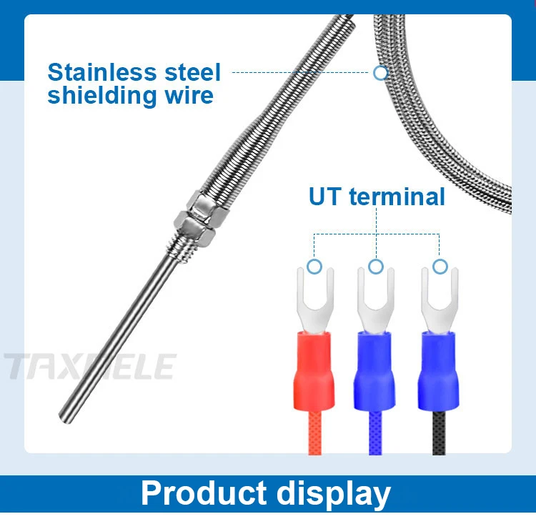 2 м из нержавеющей стали RTD PT100 датчик температуры зонд тепловой измерительный прибор для термопары детектор M8 резьба промышленный датчик