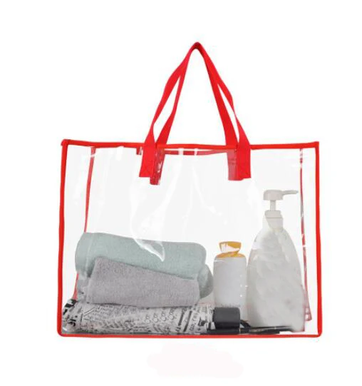 ETya женская прозрачная сумка из ПВХ, дорожная пляжная сумка на плечо, прозрачная многоразовая сумка для покупок, сумочка, сумка для туалетных принадлежностей, водонепроницаемая сумка - Цвет: 5