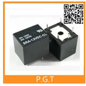 

2pcs/lot SRA-12VDC-CL SRA 5 Pins RELAY 12V 20A for DC Coil Power