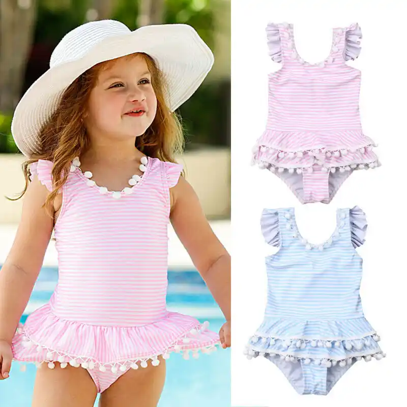 baby girl ruffle swimsuit