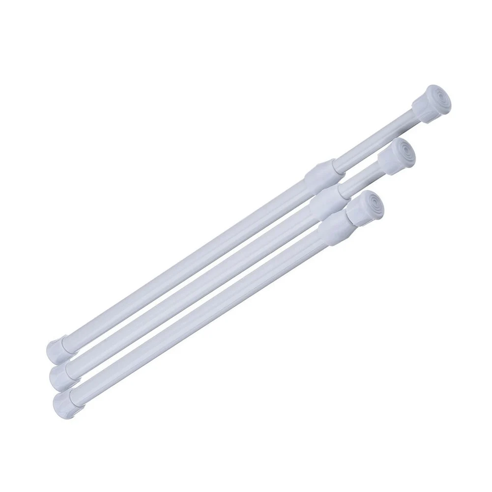 

Adjustable Curtain Rod Metal Spring Loaded Bathroom Bar Shower Extendable Telescopic Poles Rail Hanger Rods DC120