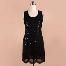 BLINGSTORY New Summer Beaded Embroidery Sequin Gauze Summer casual Black Dress vestidos feminina Dropshipping KR3078-5
