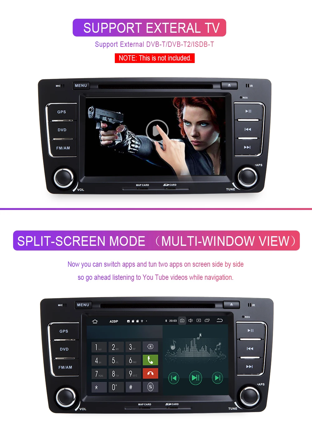 2Din Android 9 автомобильный DVD мультимедийный плеер для Skoda Octavia 2 3 A 5 A5 Yeti2009 2010 2011 2012 2013 радио головное устройство gps навигация