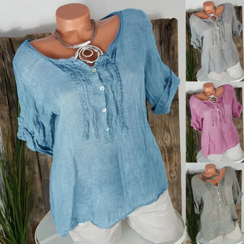 New spliced chiffon shirt for summer 2019