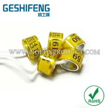 

100pc free shipping by express 9mm pigeon ring free color custom with your name