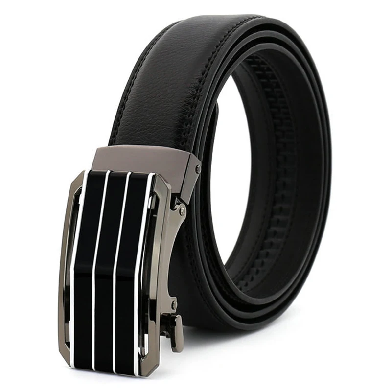 

Fashion Designers Men Automatic Buckle Leather luxury Belts Business Male Alloy buckle Belts for Men Ceinture Homme