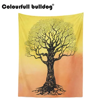 

Colorful Wall Hanging Blanket Rainbow Plant Tree Of Life Psychedelic Tapestry Home Large 130-150 Cm Decorative Custom Tapestries
