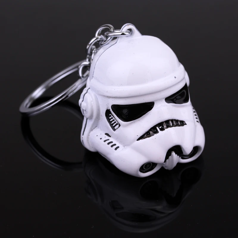 

Star wars 3D StormTrooper Action Darth Vader Mask Key Chain Pendant keychain Key Rings key holder metal keychain For Women&Men