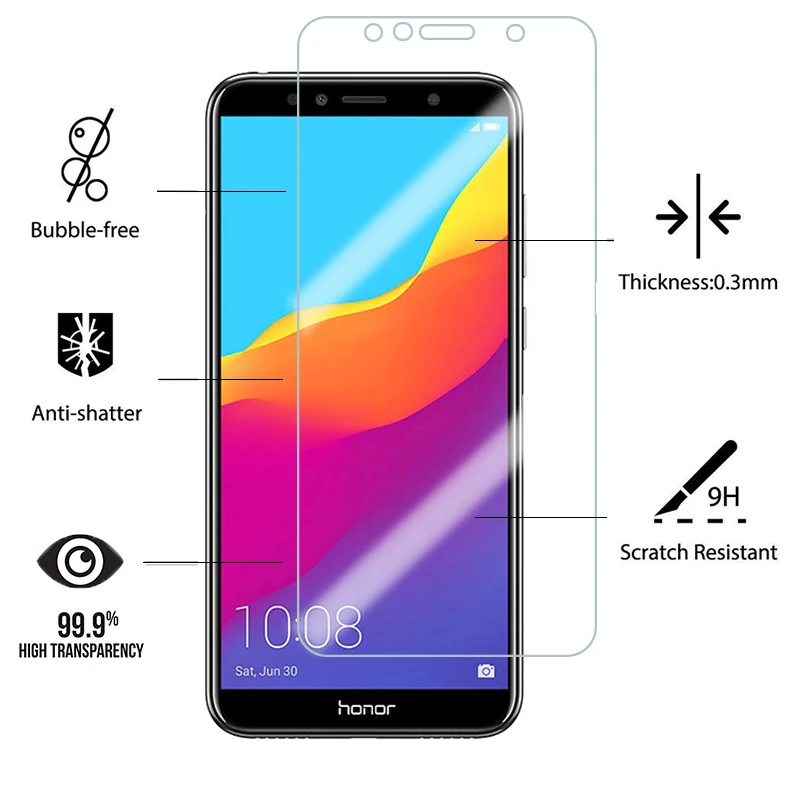 Защитное стекло для huawei honor 7a 7c pro 7 x фотоаппаратов моментальной печати s