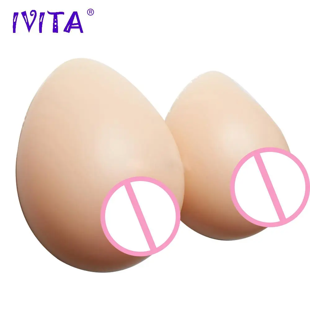 

IVITA 1400g Realistic Silicone Breast Forms Fake Boobs Breast For Transvestite Enhancer Lifelike Silicon Mastectomy Breasts