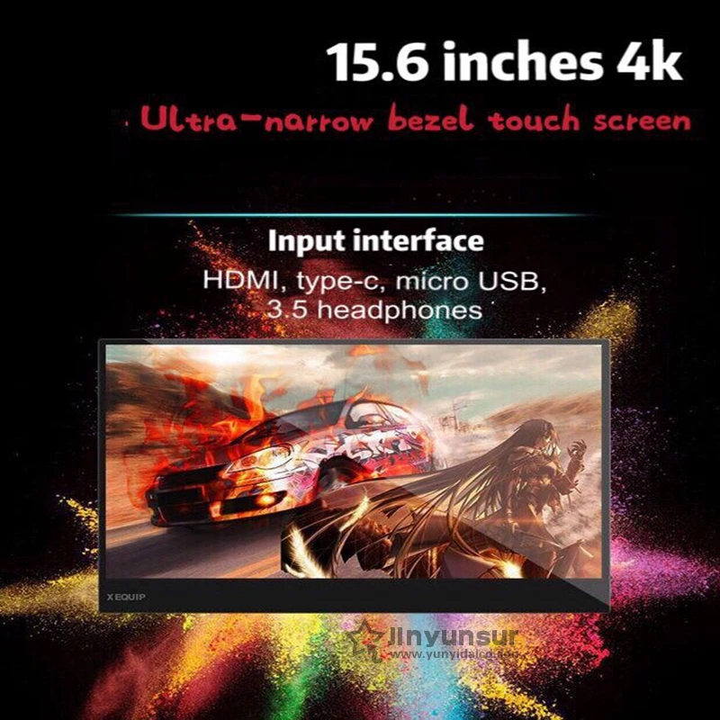 

15.6 inch 3840x2160 4K HDR LCD with Touch Portable Screen PC Monitor Type C for Raspberry Pi NS Switch Xbox PS4 Games Display