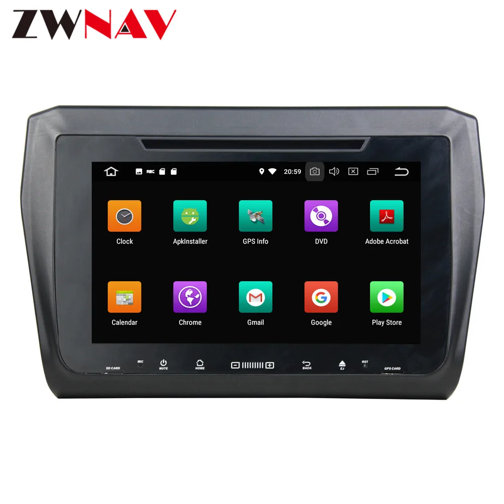 Top ZWNAV Android 9.0 Car CD DVD Player Car GPS Navigation for KIA Morning Picanto 2016 Quad core Radio Music Video Player 3