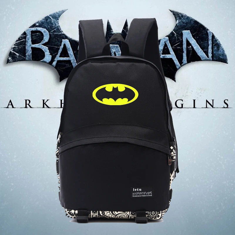 Прохладный Бэтмен рюкзак рюкзаки Бэтмен нейлон хорошее качество рюкзаки школьная сумка для студентов