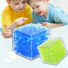 

Children's gifts 3D Cube Maze Magic Cube Puzzle Game Cubos Magicos Learning Toys Labyrinth Rolling Ball Toys For Chilren Adult