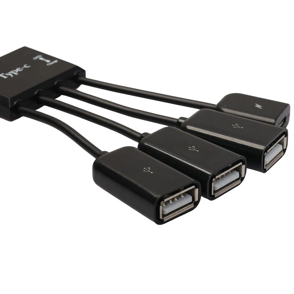 Тип C OTG концентратор Кабельный разъем 4 порта USB для смартфона планшета ПК 3 1 в