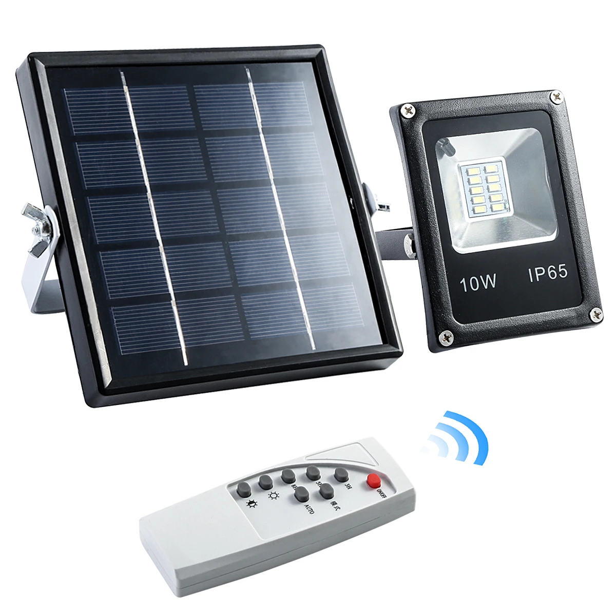 

Solar Panel Powered LED Spot Light Super-Bright LED Lamp With Wireless Remote Control For Outdoor Yard Lawn
